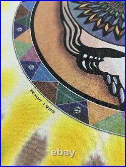 Vintage Grateful Dead 1995 Summer Tour Tie Dye T-Shirt Liquid Rose GDM Size L