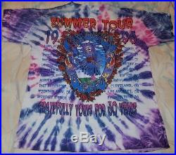 Vintage Grateful Dead 1995 Tour 30th Anniversary Summer Shirt XL Tie-Dye NOS