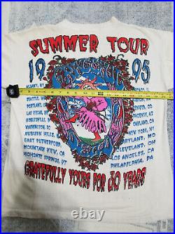 Vintage Grateful Dead 1995 tour concert shirt