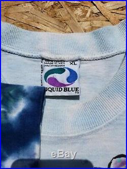 Vintage Grateful Dead 1996 Ski Bear T-shirt Liquid Blue Jerry Garcia size XL