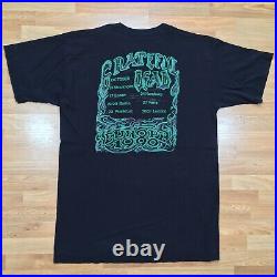 Vintage Grateful Dead 90 Europe Skeleton T Shirt Band Tour Colorful 80s 90s Tee