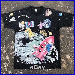 Vintage Grateful Dead 90s Standing on the Moon XL All Over Print T Shirt