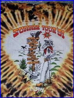 Vintage Grateful Dead 91 Summer Tour T-shirt Cowboy Bronco Deadstock