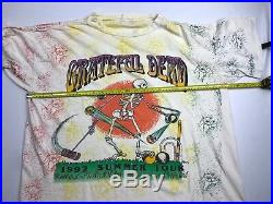 Vintage Grateful Dead All Over Print Tee Shirt Summer Tour 1992 Size XL