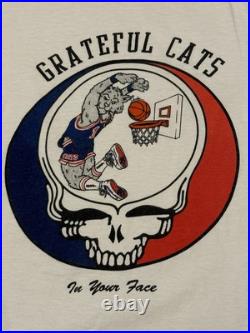 Vintage Grateful Dead Arizona Wildcats Basketball Shirt XL Steal Your Face GDM