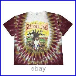 Vintage Grateful Dead Banjo 1994 Fall Tour Tie Dye T-Shirt Mens XL