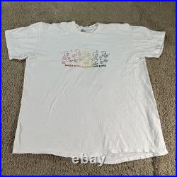 Vintage Grateful Dead Bart Simpson Shirt Mens XL White Stedman Calvin Hobbs USA