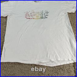 Vintage Grateful Dead Bart Simpson Shirt Mens XL White Stedman Calvin Hobbs USA
