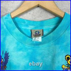 Vintage Grateful Dead Beach Bear Liquid Blue Mens Jacob T-Shirt 1999 M Blue