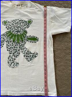 Vintage Grateful Dead Bear Weed Marijuana T-Shirt The Mountain Tether 1993 90s