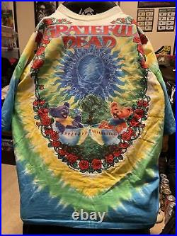 Vintage Grateful Dead Bears Liquid Blue 1997 Shirt Mens XL Tie Dye Item Is USED