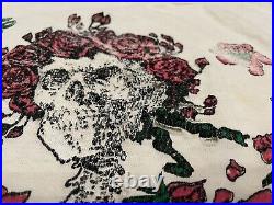 Vintage Grateful Dead Bertha Skull Roses Band Tour Shirt DISTRESSED 80s