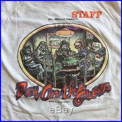 Vintage Grateful Dead Bob Dylan T Shirt Day on the Green Bill Graham 1987 LG