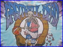Vintage Grateful Dead Boston Garden tie dye t-shirt 1991 Celtics rock 90's M/L