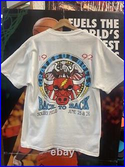 Vintage Grateful Dead Chicago Bulls Air Jerry Shirt Size Large RARE