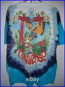 Vintage Grateful Dead China Rider Bear Concert Tour T-shirt XL Tie Dye Lesh Weir