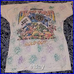 Vintage Grateful Dead Concert T Shirt Size M Summer Tour 1991 Surfing Skeleton