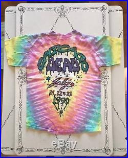 Vintage Grateful Dead Concert Tour T-shirt 1990 Chicago Ice Cream Tie Dye Large