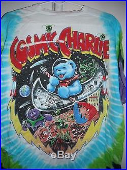 Vintage Grateful Dead Cosmic Charlie Bear Space Concert Tour T-shirt XL Tie Dye