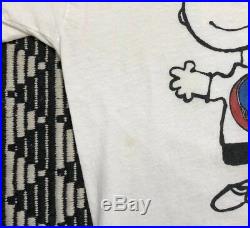 Vintage Grateful Dead Cosmic Charlie Brown Peanuts T Shirt Concert Band Tour 90s