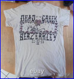 Vintage Grateful Dead Dead at the Greek Berzerkley Medium Concert T-Shirt