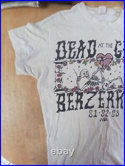 Vintage Grateful Dead Dead at the Greek Berzerkley Medium Concert T-Shirt