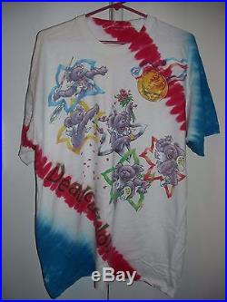 Vintage Grateful Dead Deadcathlon Olympics Concert Tour T-shirt XL Tie Dye Lesh