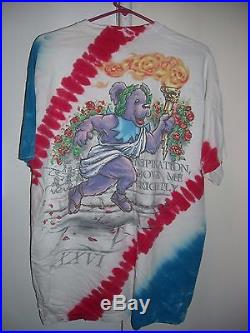 Vintage Grateful Dead Deadcathlon Olympics Concert Tour T-shirt XL Tie Dye Lesh