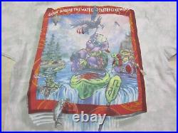 Vintage Grateful Dead Deaddie Bear Shirt Eddie Bauer Parody Liquid Blue USA (L)