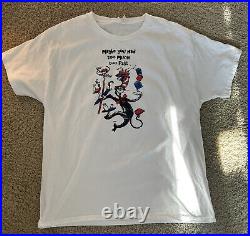 Vintage Grateful Dead Dr Seuss Cat in the Hat T Shirt 90s Mens Size Large White