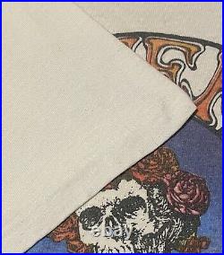 Vintage Grateful Dead Early 1970s Bertha Skull Rose Rare T Shirt Size Medium