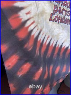 Vintage Grateful Dead Europe 1990 Tour Concert Shirt Tye Dye Single Stitch XL
