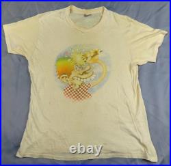 Vintage Grateful Dead European Tour Ice Cream Kid Yellow Shirt XL Hanes Single