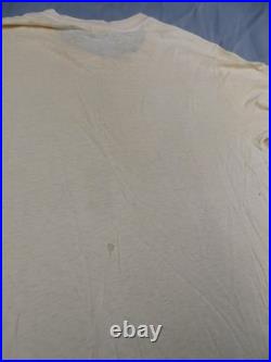 Vintage Grateful Dead European Tour Ice Cream Kid Yellow Shirt XL Hanes Single
