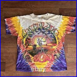Sundog Grateful Dead Desert Skull Tie Dye T-Shirt Large