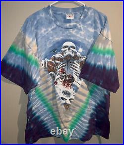 Vintage Grateful Dead Furthur Darien Lake Powderhead Tie Dye T-Shirt USA 2XL