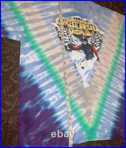 Vintage Grateful Dead Furthur Darien Lake Powderhead Tie Dye T-Shirt USA 2XL
