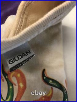 Vintage Grateful Dead Gildan T-shirt Fall Tour 1994 Medium Pumpkin Tie Dye Long