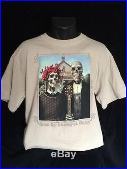 Vintage Grateful Dead Good Ol' Concert Tour T-shirt L Gray Terrapin Skull Garcia