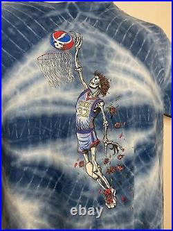 Vintage Grateful Dead Hall Of Honor Bill Walton Basketball T-Shirt Tye Dye Sz L