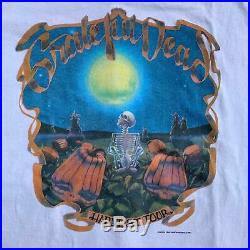 Vintage Grateful Dead Harvest Tour T-Shirt 1993 Skull Dancing Bear Skeleton