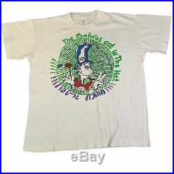 Vintage Grateful Dead Head Cat In The Hat T-Shirt Israel Skeleton Jerry Garcia