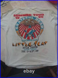 Vintage Grateful Dead Heads on Tour 1990 Large Concert T-Shirt