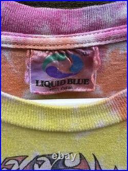Vintage Grateful Dead Ice Cream T-Shirt Size XL Used Liquid Blue Tie Dye