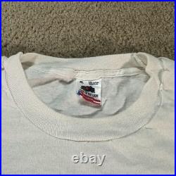 Vintage Grateful Dead Is It Live Or Dead Skeleton Shirt Men XL White 90s