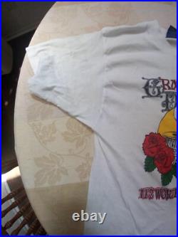 Vintage Grateful Dead It's Worth The Trip Smokin''87 Large Concert T-Shirt