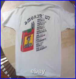 Vintage Grateful Dead It's Worth The Trip Smokin''87 Large Concert T-Shirt