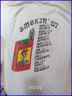 Vintage Grateful Dead It's Worth The Trip Smokin''87 Large Concert T-Shirt