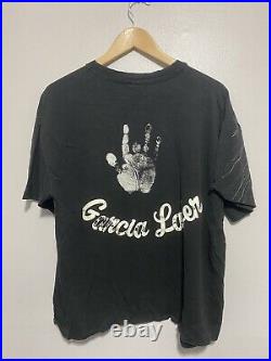 Vintage Grateful Dead Jerry Garcia All Over Print Garcia Later Large XL