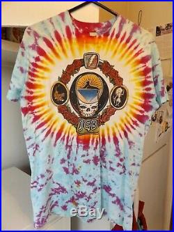 Vintage Grateful Dead Jerry Garcia Tye-dye Used Concert Tour T-shirt Size XL